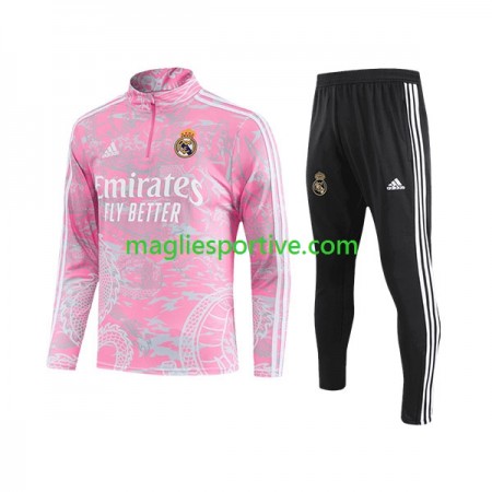 Real Madrid Dragon Tute Felpe da Allenamento Rosa 2023-2024